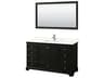 Deborah 60" Dark Espresso Vanity with 58" Mirror