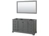 Deborah 59" Dark Gray Vanity with 58" Mirror