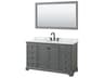 Deborah 60" Dark Gray Vanity with 58" Mirror