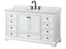 Deborah 60" White Vanity