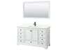 Deborah 60" White Vanity with 58" Mirror