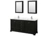 Deborah 72" Dark Espresso Vanity with Medicine Cabinet