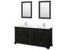 Deborah 72" Dark Espresso Vanity with 24" Mirror