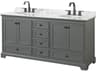 Deborah 72" Dark Gray Vanity