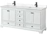 Deborah 72" White Vanity