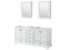 Deborah 71" White Vanity with Medicine Cabinet