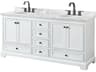Deborah 72" White Vanity