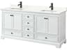 Deborah 72" White Vanity