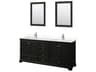 Deborah 80" Dark Espresso Vanity with 24" Mirror