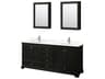 Deborah 80" Dark Espresso Vanity with Medicine Cabinet