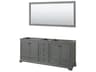 Deborah 79" Dark Gray Vanity with 70" Mirror