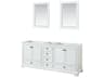 Deborah 79" White Vanity with 24" Mirror