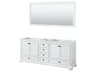 Deborah 79" White Vanity with 70" Mirror