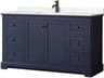Avery 60" Dark Blue Vanity