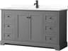 Avery 60" Dark Gray Vanity