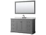 Avery 60" Dark Gray Vanity with 58" Mirror