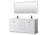 Avery 72" White Vanity with 70" Mirror