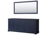 Avery 79" Dark Blue Vanity with 70" Mirror