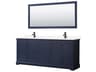 Avery 80" Dark Blue Vanity with 70" Mirror