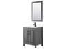Daria 30" Dark Gray Vanity with 24" Mirror