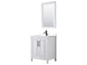 Daria 30" White Vanity with 24" Mirror