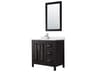 Daria 36" Dark Espresso Vanity with 24" Mirror