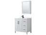 Daria 36" White Vanity with Medicine Cabinet