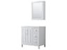 Daria 35" White Vanity with Medicine Cabinet