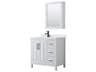 Daria 36" White Vanity with Medicine Cabinet