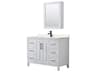 Daria 48" White Vanity with Medicine Cabinet