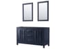 Daria 59" Dark Blue Vanity with 24" Mirror