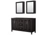 Daria 59" Dark Espresso Vanity with Medicine Cabinet