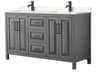 Daria 60" Dark Gray Vanity