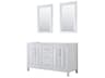 Daria 59" White Vanity with 24" Mirror