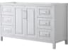 Daria 59" White Vanity