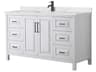 Daria 60" White Vanity