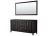 Daria 71" Dark Espresso Vanity with 70" Mirror