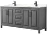 Daria 72" Dark Gray Vanity