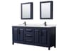 Daria 80" Dark Blue Vanity with Medicine Cabinet