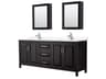 Daria 80" Dark Espresso Vanity with Medicine Cabinet