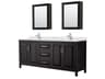Daria 80" Dark Espresso Vanity with Medicine Cabinet