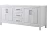 Daria 79" White Vanity