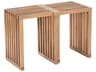 Riviera Natural Wood Bench, Set of 2