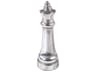 Queen Chess Metallic Silver Sculpture