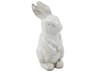 Rabbit Distressed White Sculpture Large