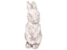 Rabbit Distressed Grey Wash Sculpture