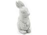 Rabbit Distressed White Sculpture Small