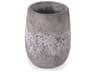 Distressed Metallic Grey Wash Vase