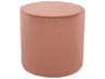 Mauve Rose Velvet Pink Upholstered Accent Stool