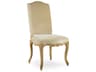 Cathy Birch Wood Beige Upholstered Armless Dining Chair